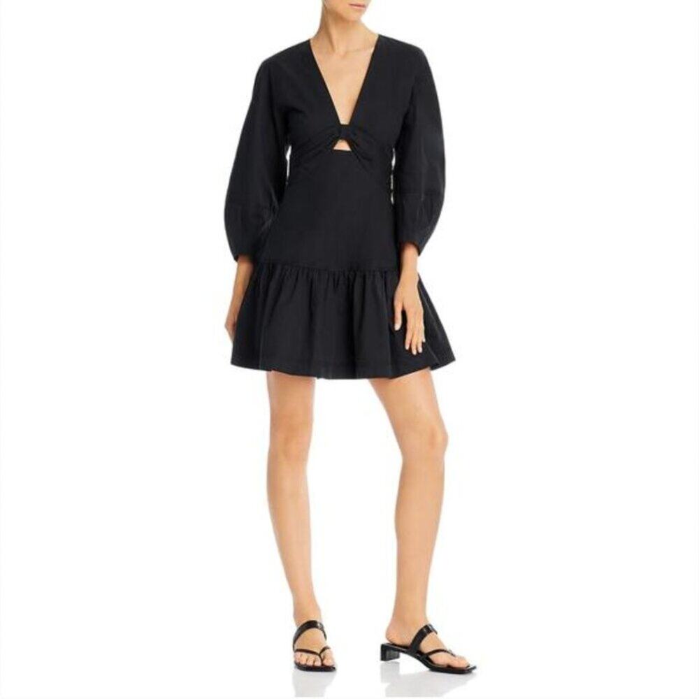 Derek Lam 10 Crosby Talia Black Cut-Out Mini Dress